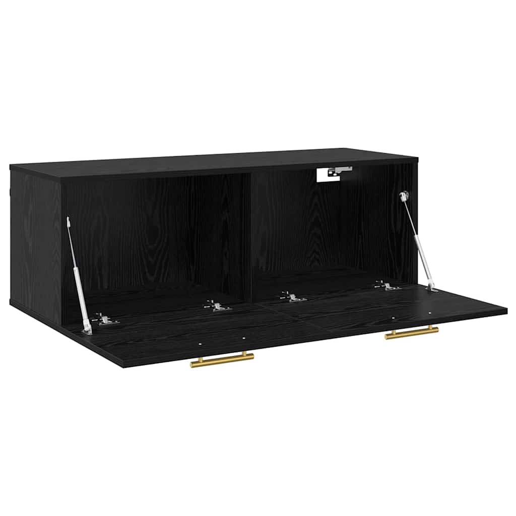 Armadietto a muro Rovere nero 100 x 36.5 x 35 cm | homemem39
