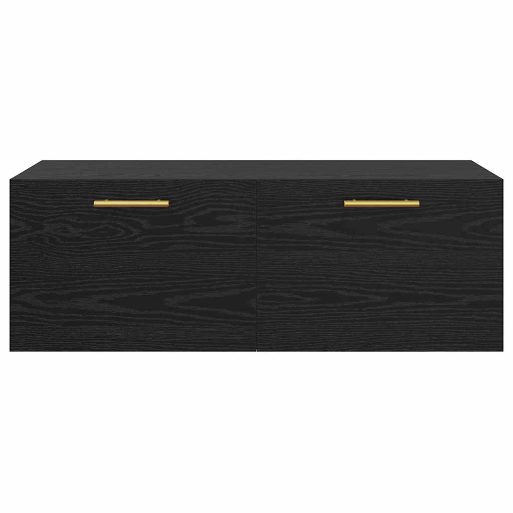 Armadietto a muro Rovere nero 100 x 36.5 x 35 cm | homemem39