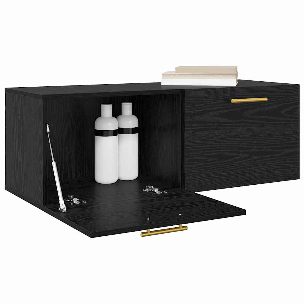 Armadietto a muro Rovere nero 100 x 36.5 x 35 cm | homemem39