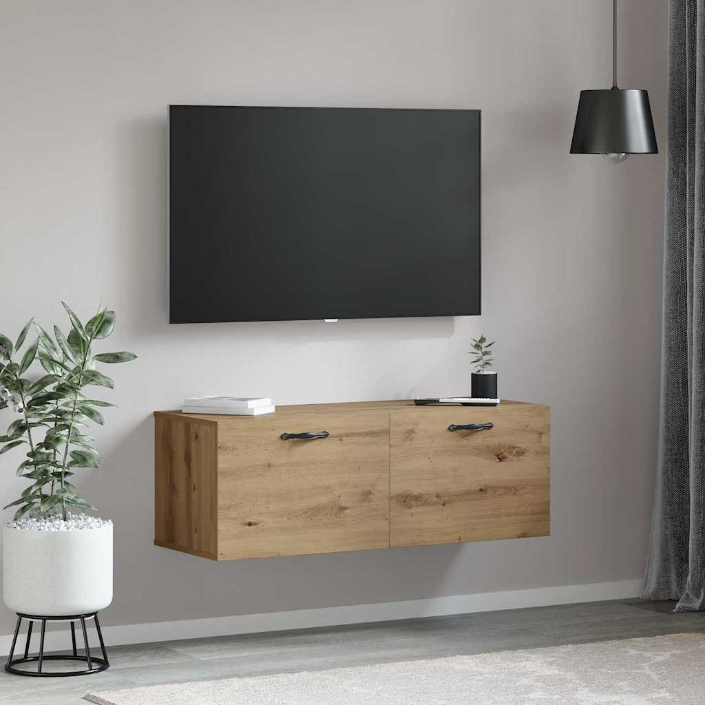 Mobiletto a muro Rovere artigianale 100 x 36,5 x 35 cm | homemem39
