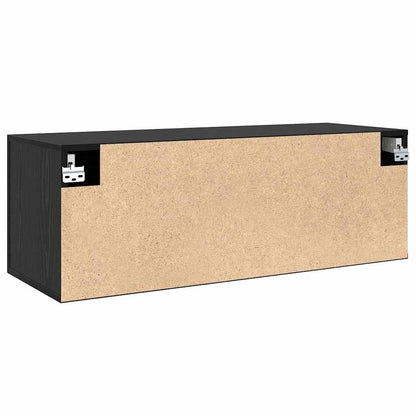 Mobiletto a muro Rovere Nero 100 x 36,5 x 35 cm