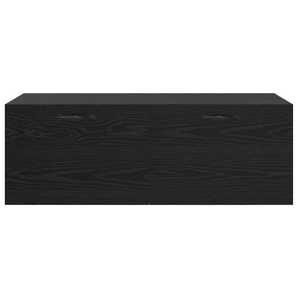 Mobiletto a muro Rovere Nero 100 x 36,5 x 35 cm | homemem39