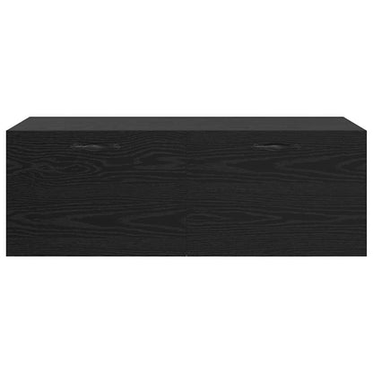 Mobiletto a muro Rovere Nero 100 x 36,5 x 35 cm