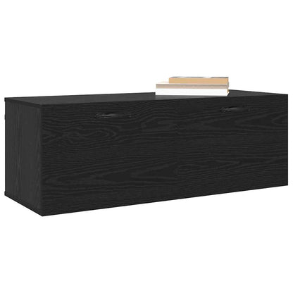 Mobiletto a muro Rovere Nero 100 x 36,5 x 35 cm
