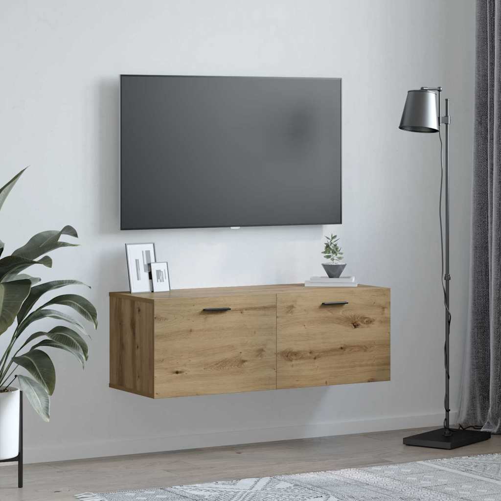 Mobiletto a muro Rovere artigianale 100 x 36,5 x 35 cm | homemem39