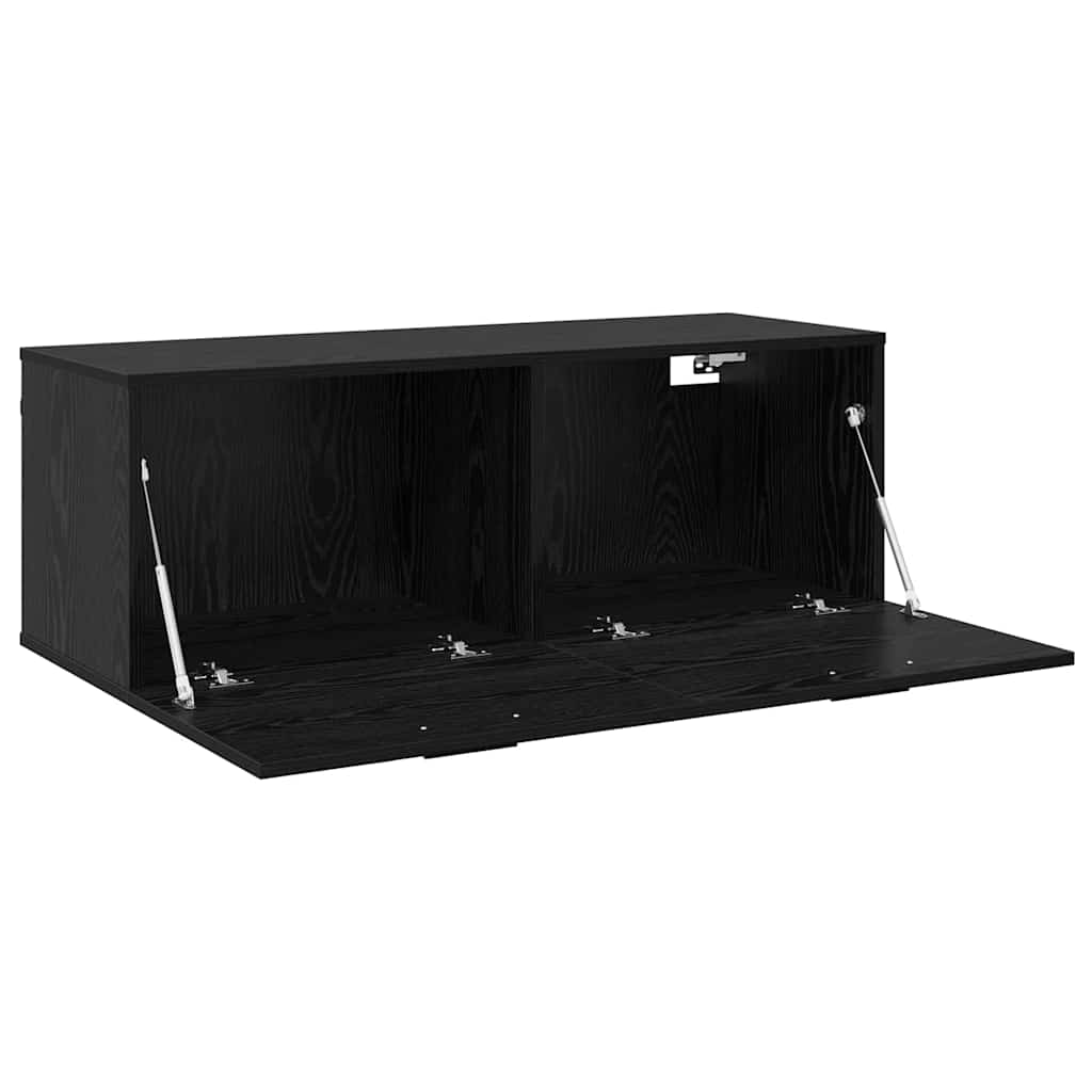 Mobiletto a muro Rovere Nero 100 x 36,5 x 35 cm | homemem39
