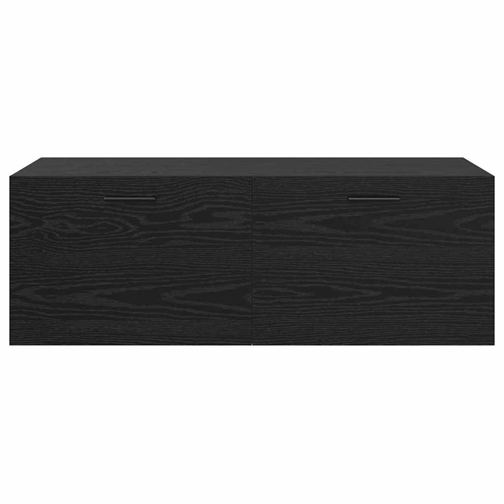 Mobiletto a muro Rovere Nero 100 x 36,5 x 35 cm | homemem39