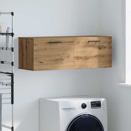Armadietto a muro rovere artigianale 100 x 36.5 x 35 cm | homemem39