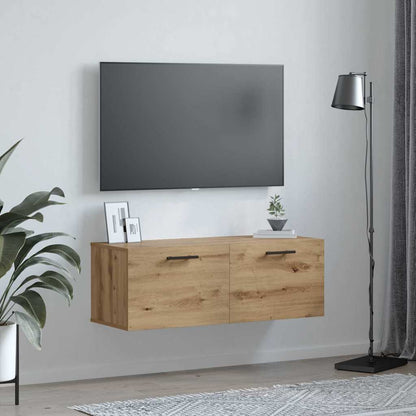 Armadietto a muro rovere artigianale 100 x 36.5 x 35 cm | homemem39