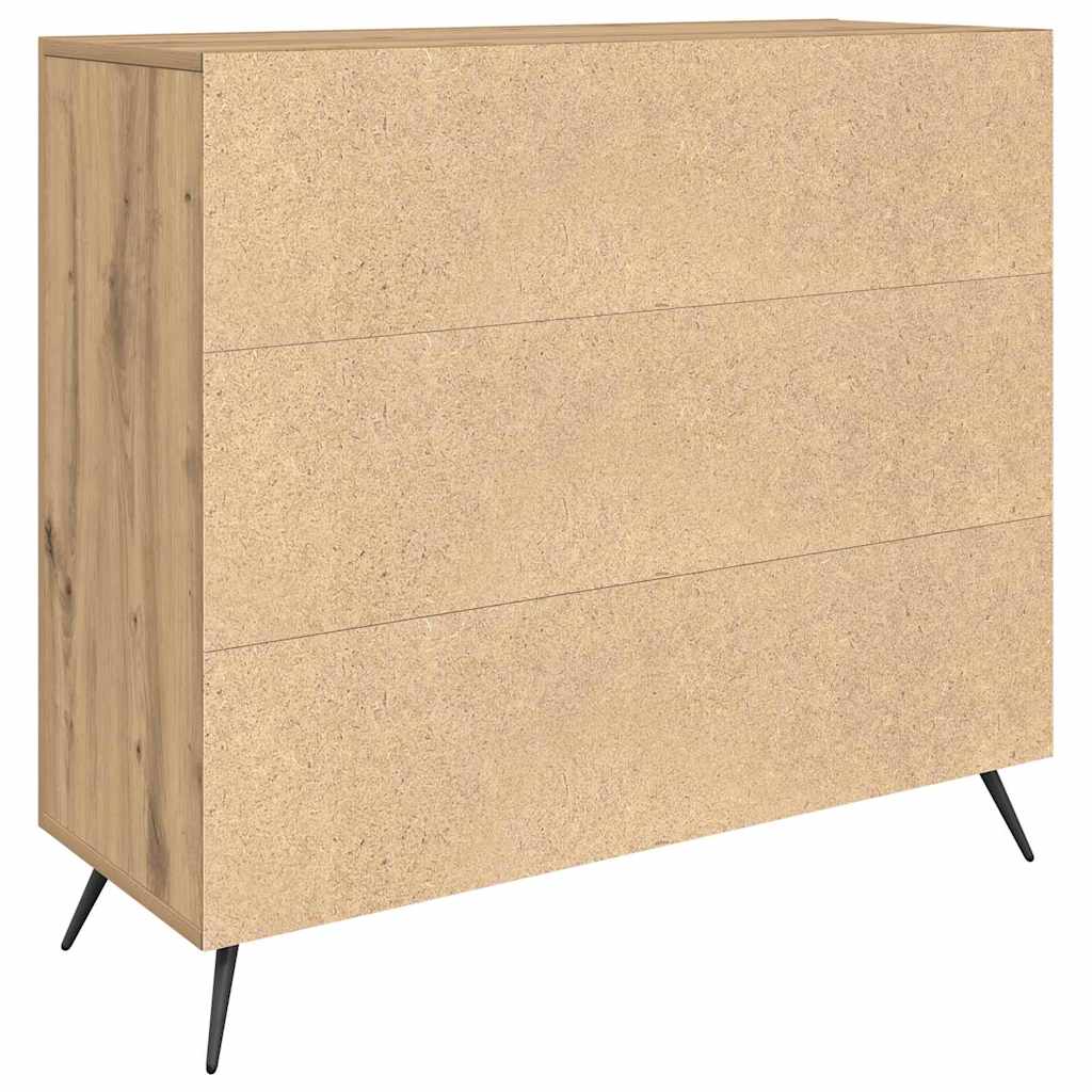 Credenza Rovere artigianale 89,5 x 34 x 80 cm Legno multistrato
