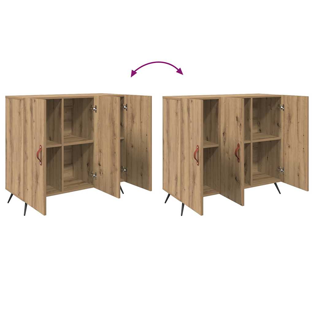 Credenza Rovere artigianale 89,5 x 34 x 80 cm Legno multistrato