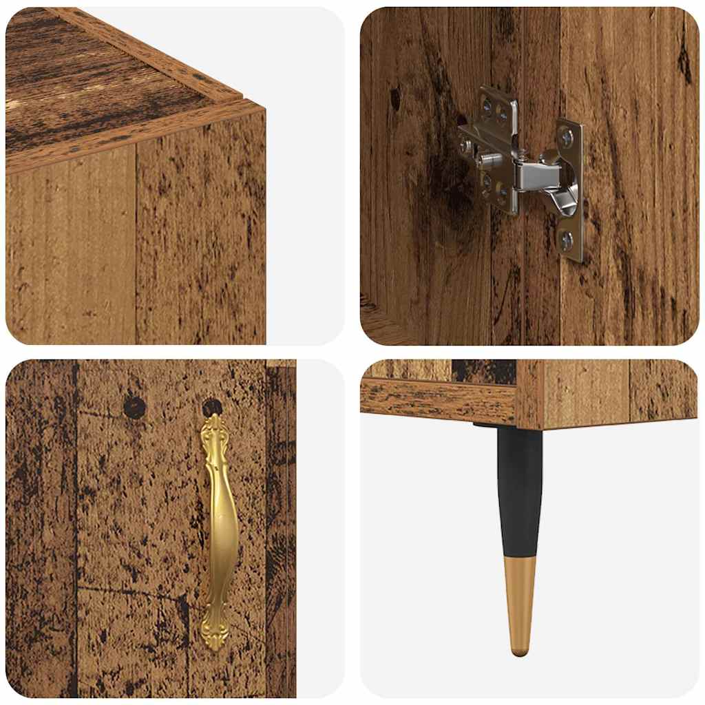 Credenza Legno vecchio 90 x 34 x 80 cm Legno multistrato