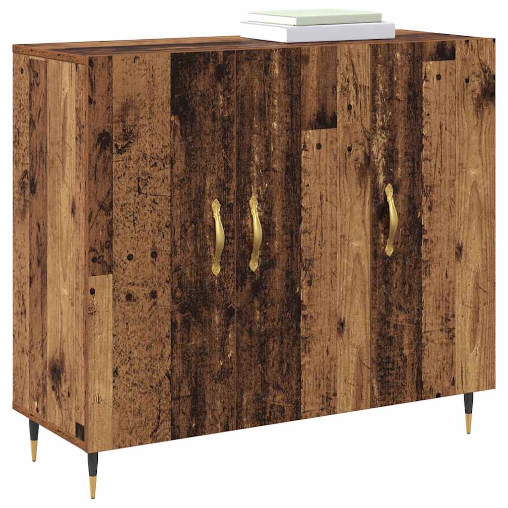 Credenza Legno vecchio 90 x 34 x 80 cm Legno multistrato