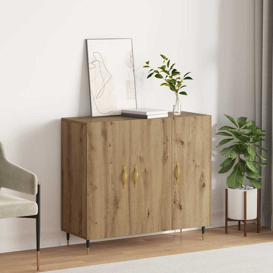 Credenza Rovere artigianale 90 x 34 x 80 cm Legno multistrato