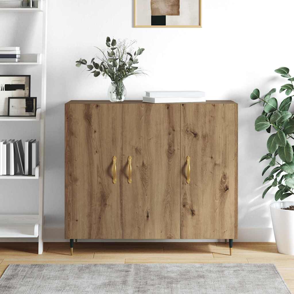 Credenza Rovere artigianale 90 x 34 x 80 cm Legno multistrato