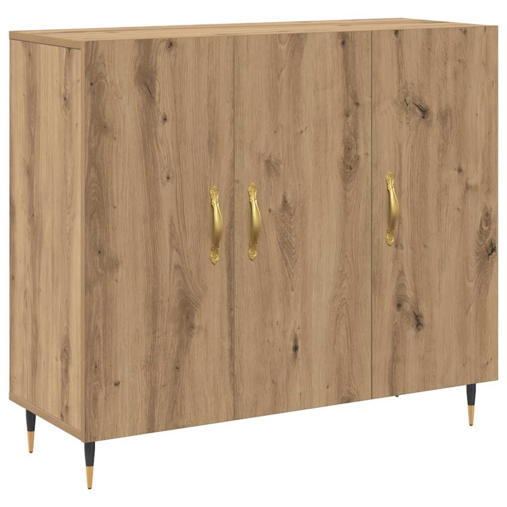 Credenza Rovere artigianale 90 x 34 x 80 cm Legno multistrato