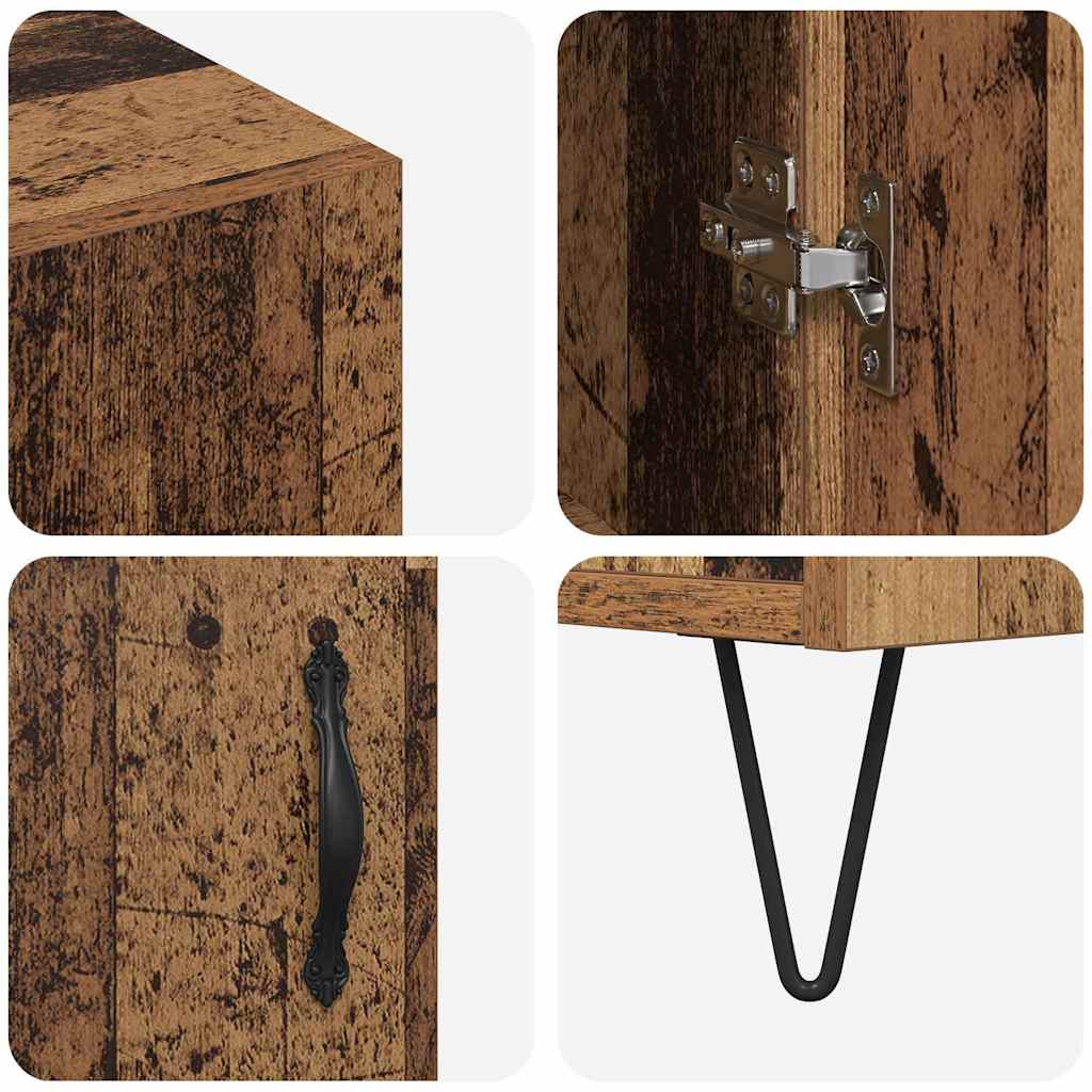 Credenza Legno vecchio 90 x 32,5 x 80 cm Legno multistrato