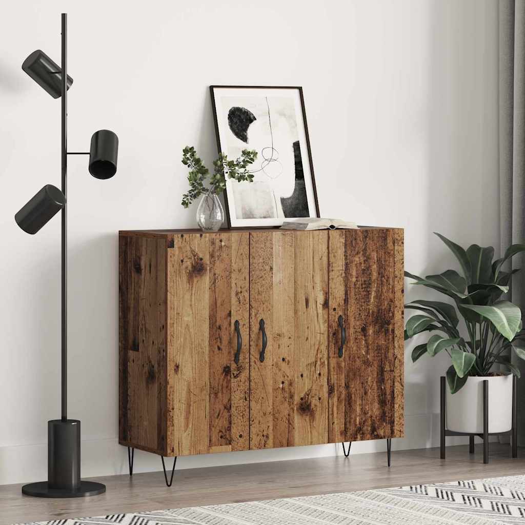 Credenza Legno vecchio 90 x 32,5 x 80 cm Legno multistrato