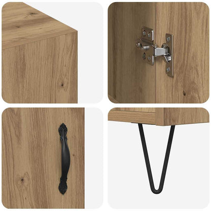 Credenza Rovere artigianale 90 x 32,5 x 80 cm Legno multistrato