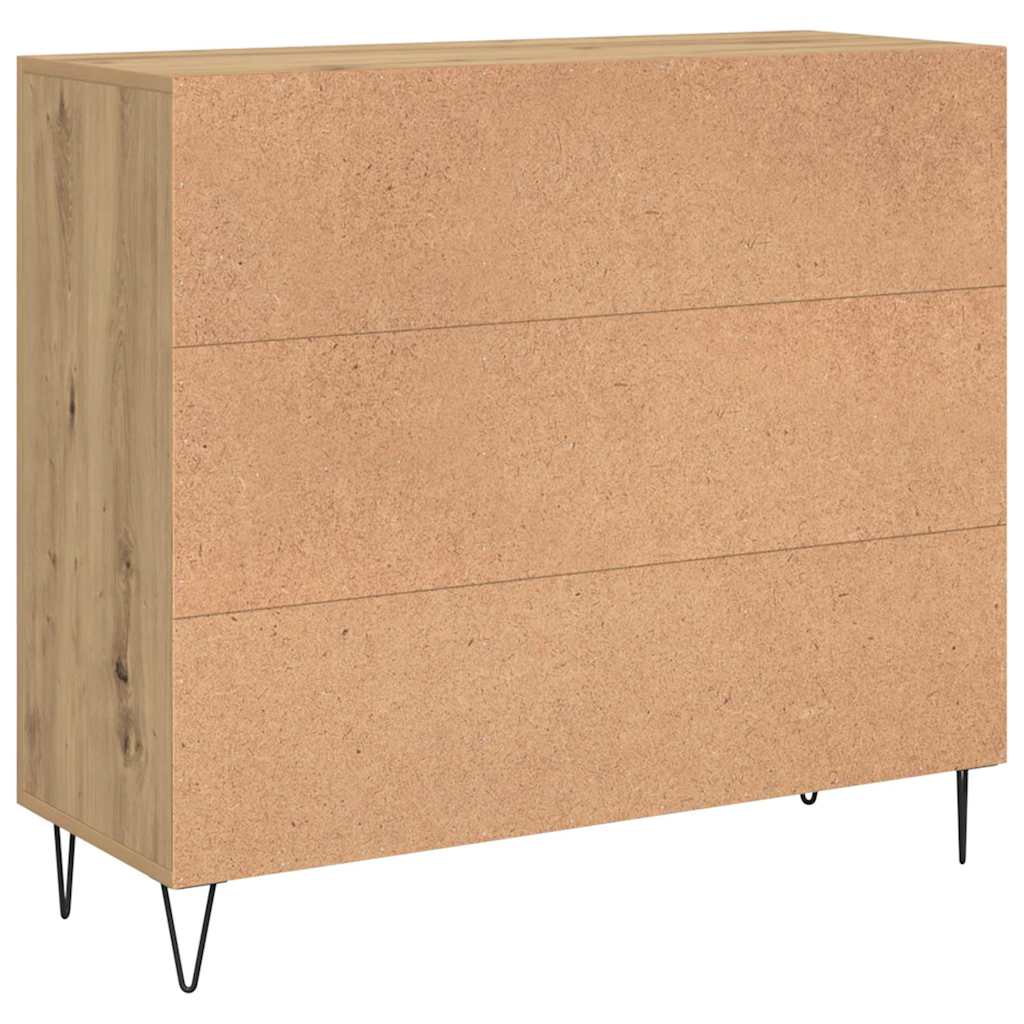 Credenza Rovere artigianale 90 x 32,5 x 80 cm Legno multistrato