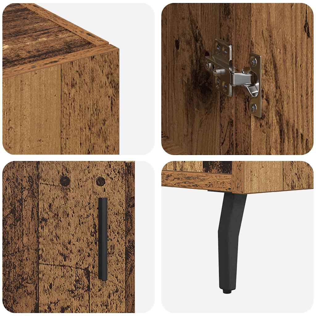 Credenza Legno vecchio 90 x 34 x 80 cm Legno multistrato