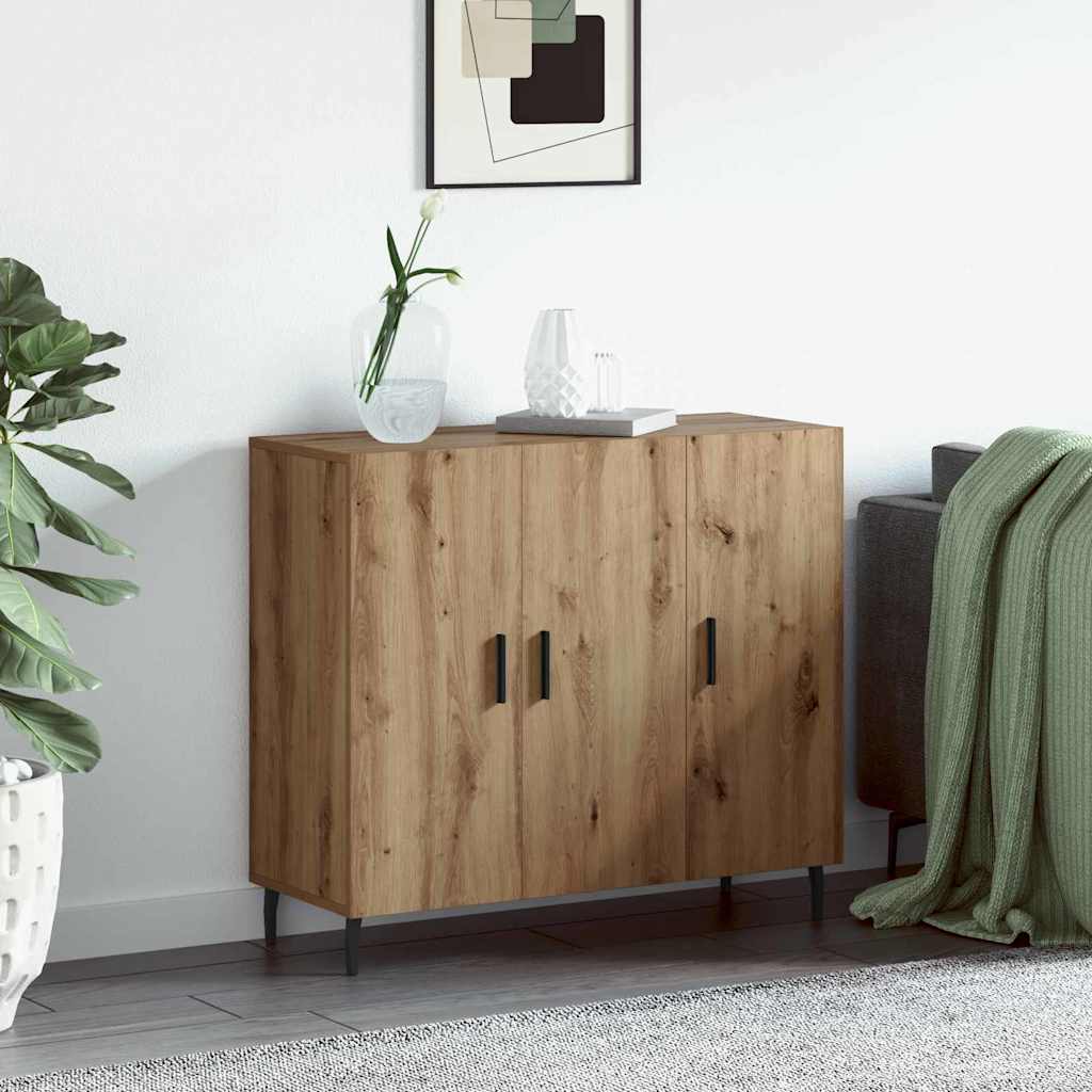 Credenza Rovere artigianale 90 x 34 x 80 cm Legno multistrato