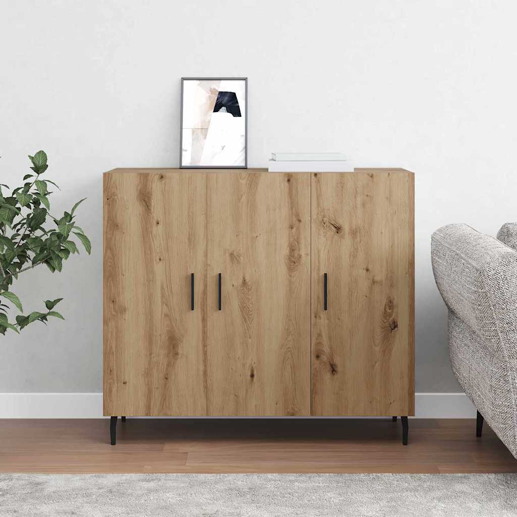 Credenza Rovere artigianale 90 x 34 x 80 cm Legno multistrato