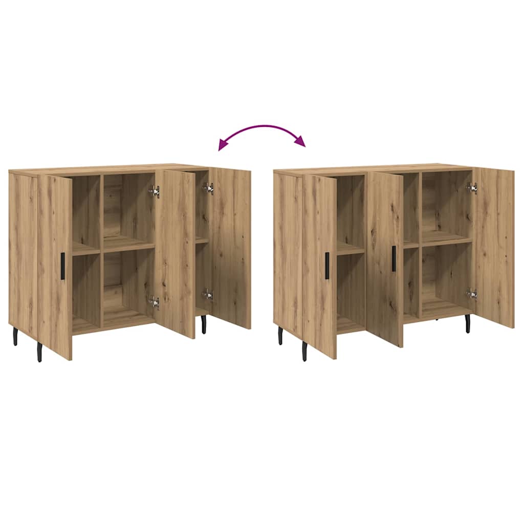 Credenza Rovere artigianale 90 x 34 x 80 cm Legno multistrato