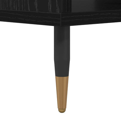 Tavolino da salotto Rovere nero 60 x 50 x 40 cm