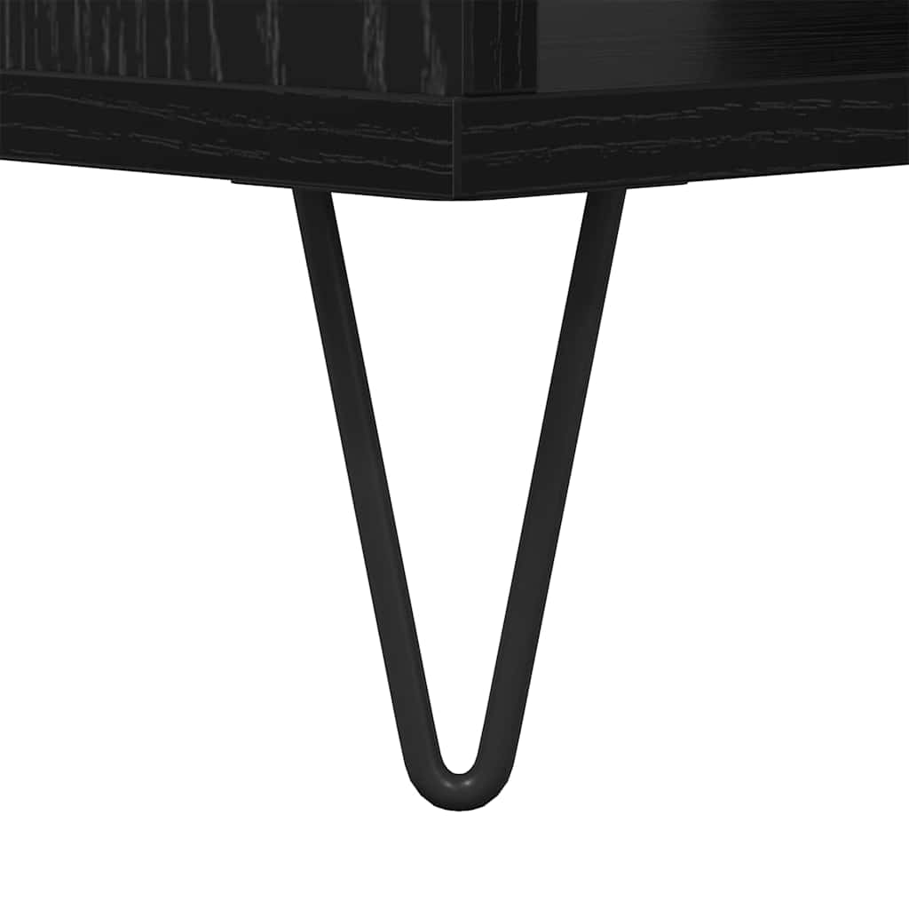 Tavolino da salotto Rovere nero 60 x 50 x 40 cm