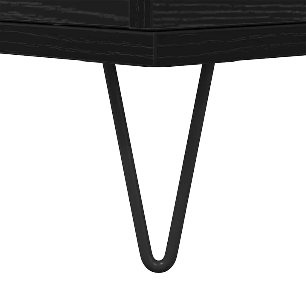 Tavolino da salotto Rovere nero 90 x 44.5 x 45 cm | homemem39