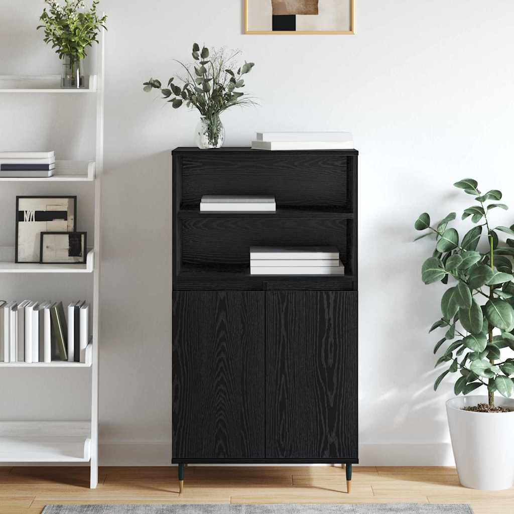 Credenza Nero 60 x 36 x 110 cm Legno multistrato