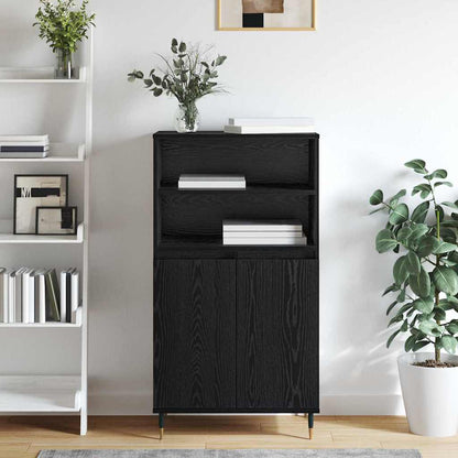 Credenza Nero 60 x 36 x 110 cm Legno multistrato