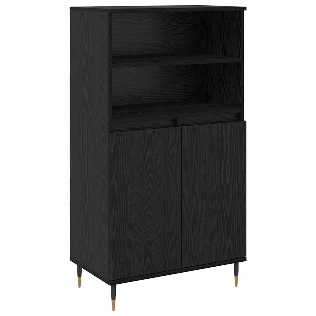 Credenza Nero 60 x 36 x 110 cm Legno multistrato