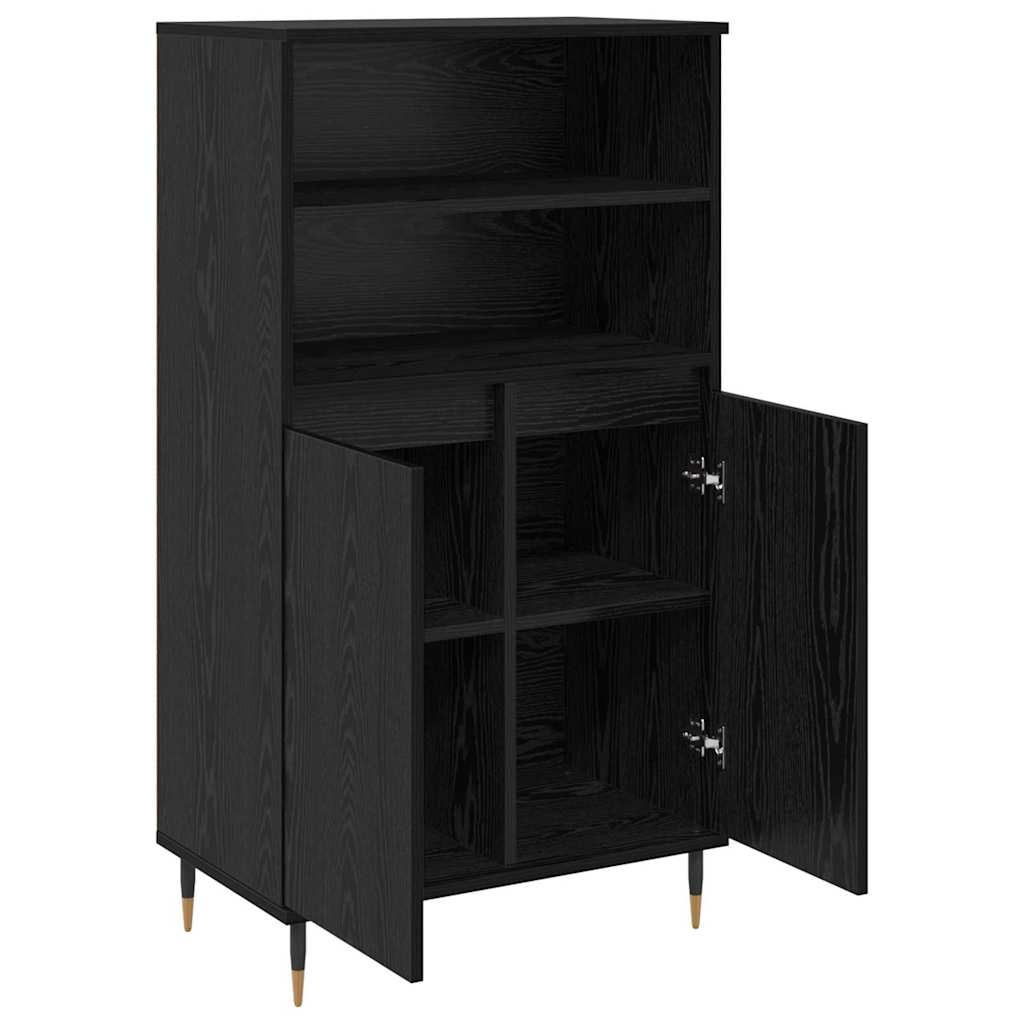 Credenza Nero 60 x 36 x 110 cm Legno multistrato