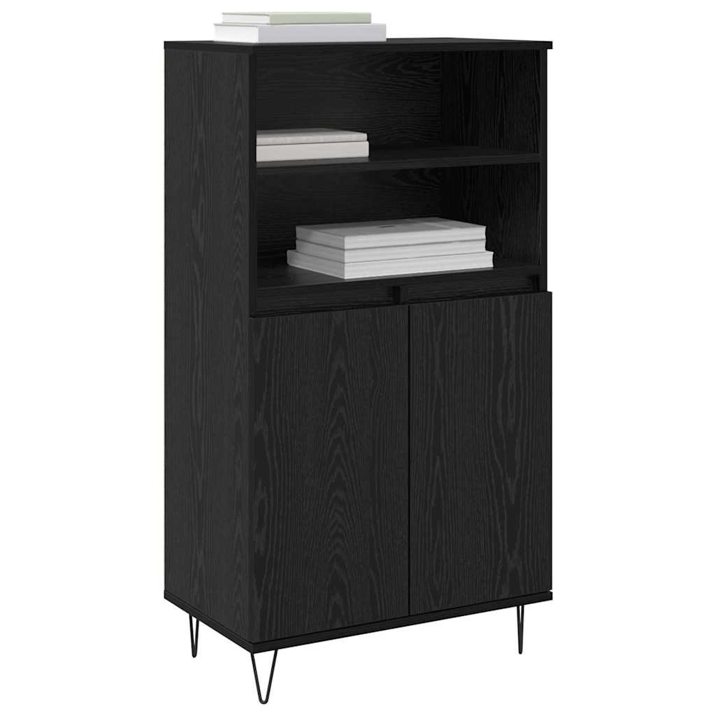 Credenza Nero 60 x 36 x 110 cm Legno multistrato