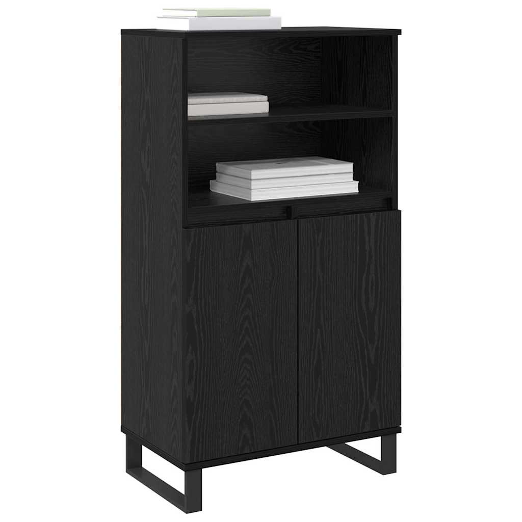 Credenza Nero 60 x 36 x 110 cm Legno multistrato
