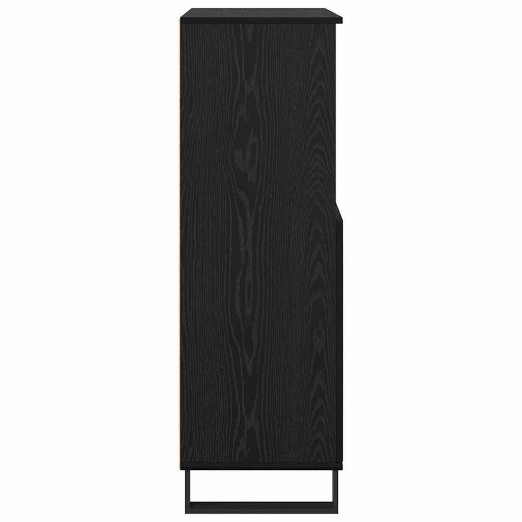 Credenza Nero 60 x 36 x 110 cm Legno multistrato