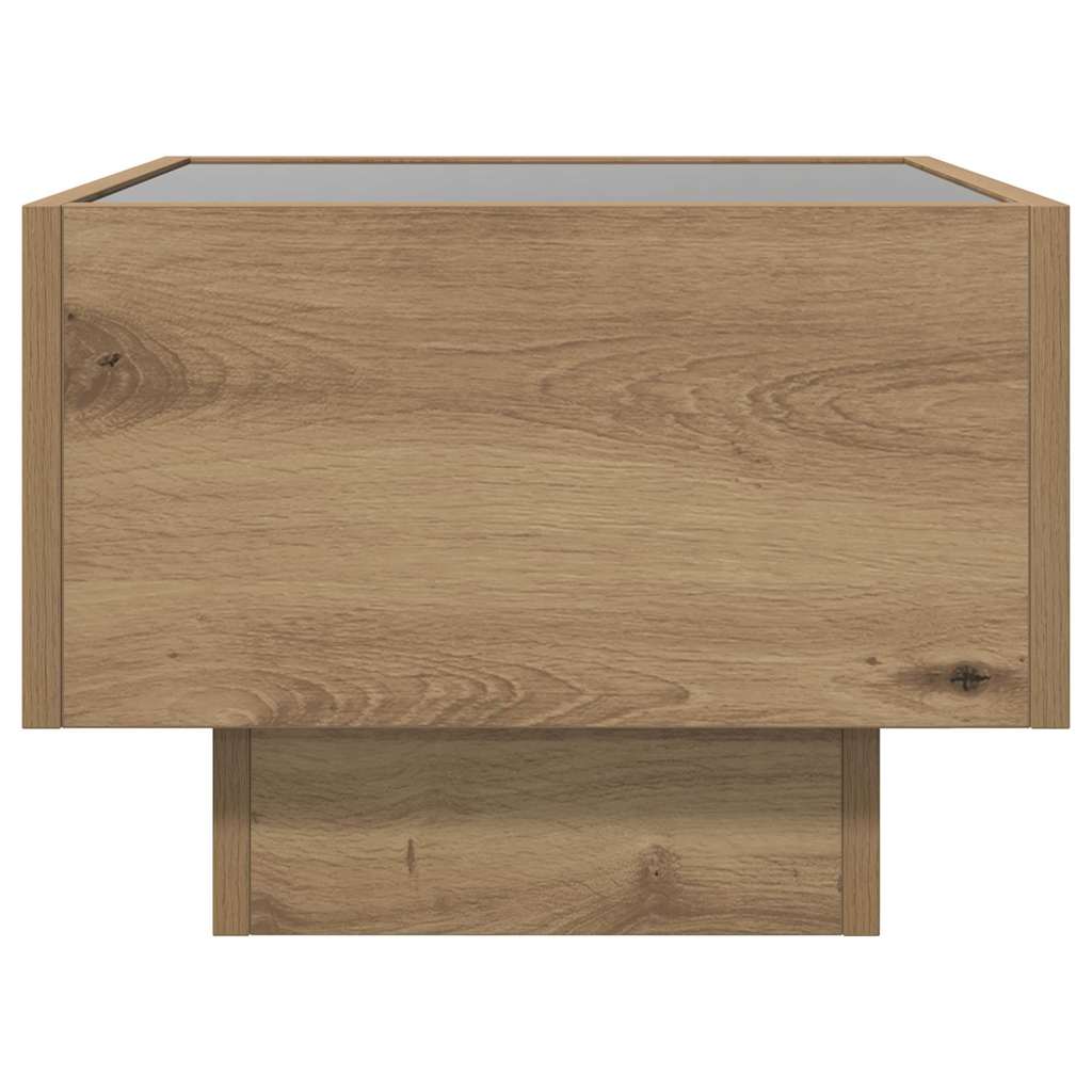 Tavolino da salotto rovere artigianale 40 x 40 x 30 cm | homemem39