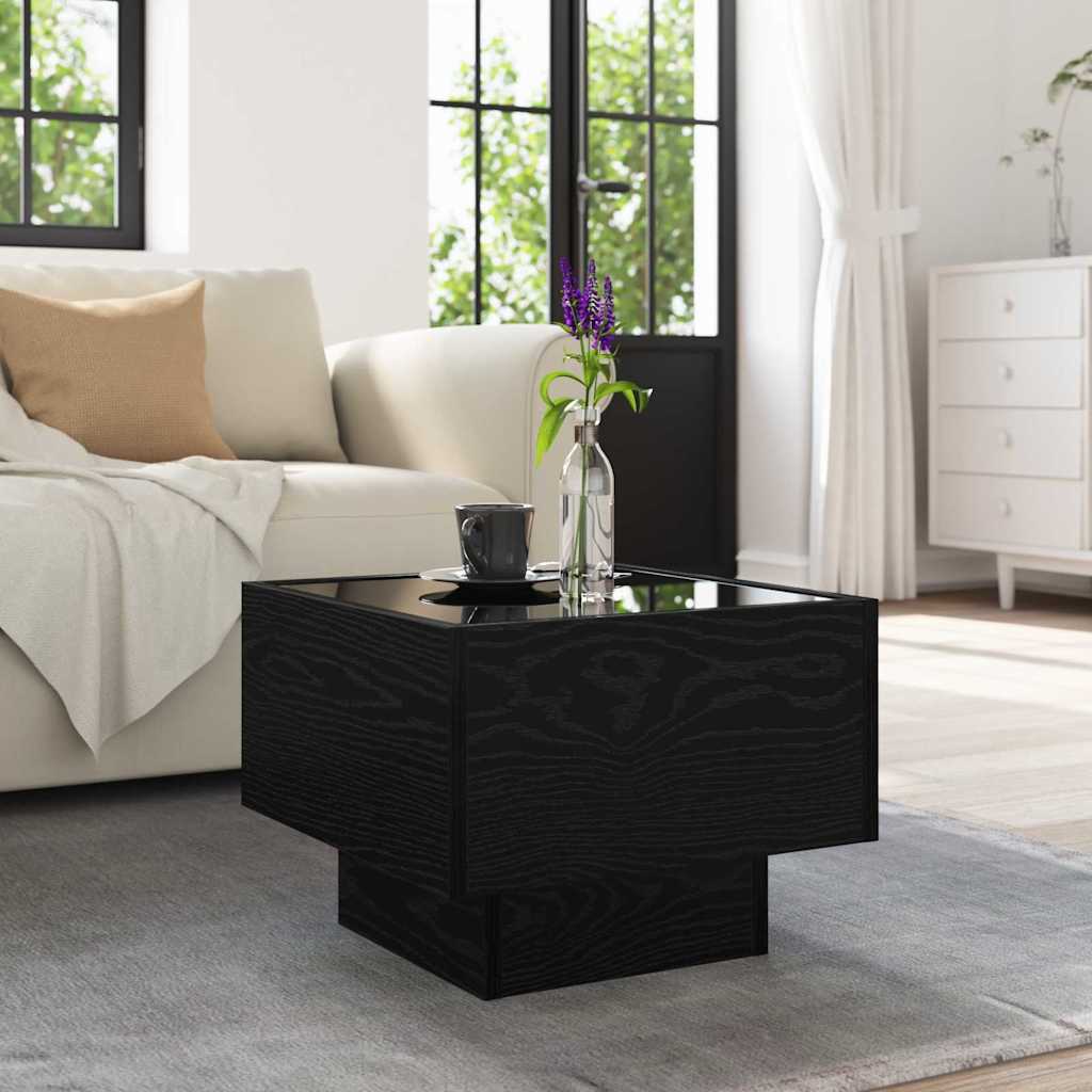 Tavolino da salotto Rovere nero 40 x 40 x 30 cm | homemem39