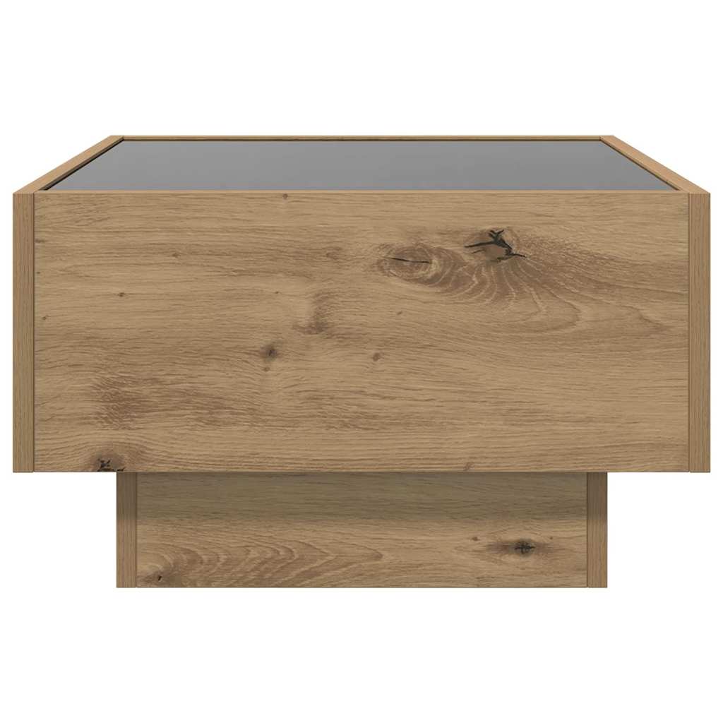 Tavolino da salotto rovere artigianale 50 x 50 x 30 cm | homemem39