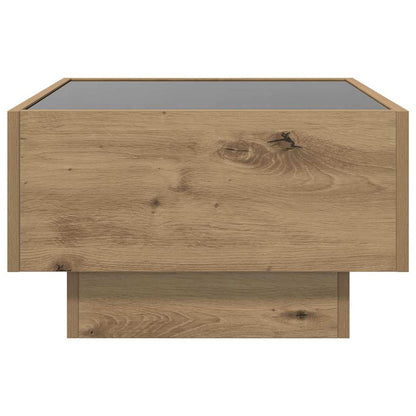 Tavolino da salotto rovere artigianale 50 x 50 x 30 cm | homemem39