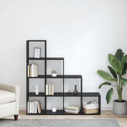 Libreria divisoria Rovere Nero 131,5 x 29 x 131,5 cm | homemem39