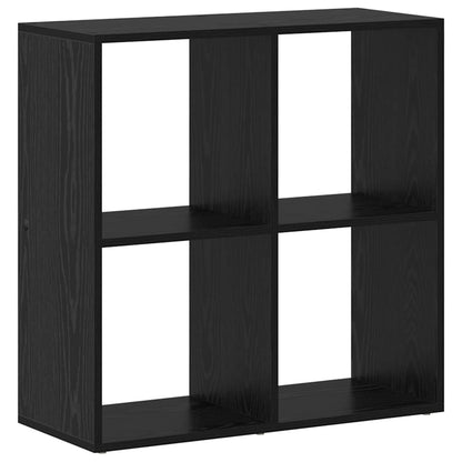 Armadio per Libri Rovere Nero 69,5 x 29 x 69,5 cm