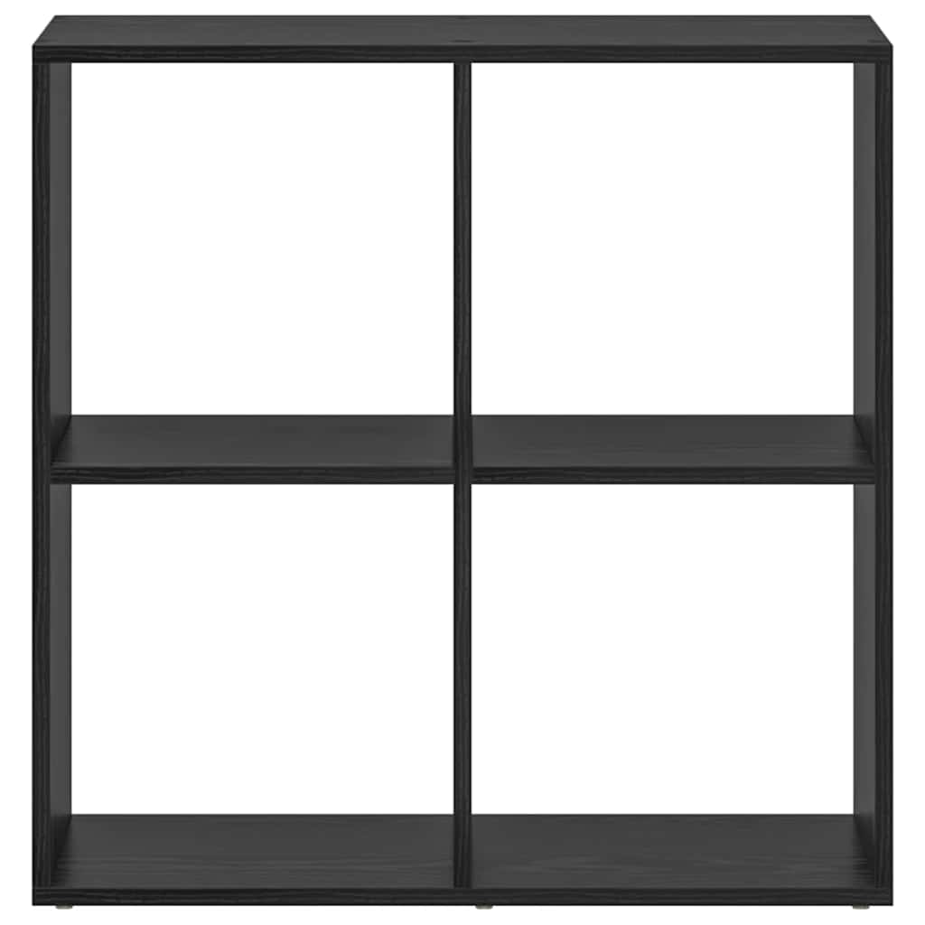 Armadio per Libri Rovere Nero 69,5 x 29 x 69,5 cm