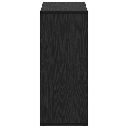 Armadio per Libri Rovere Nero 69,5 x 29 x 69,5 cm | homemem39