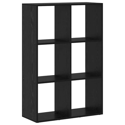 Armadio per Libri Rovere Nero 69,5 x 29 x 103,5 cm