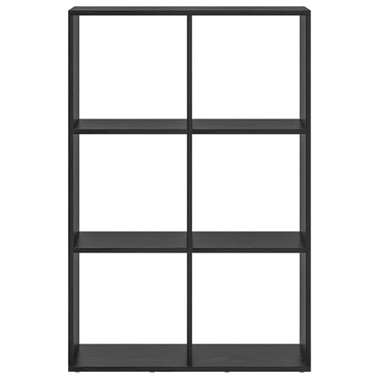 Armadio per Libri Rovere Nero 69,5 x 29 x 103,5 cm