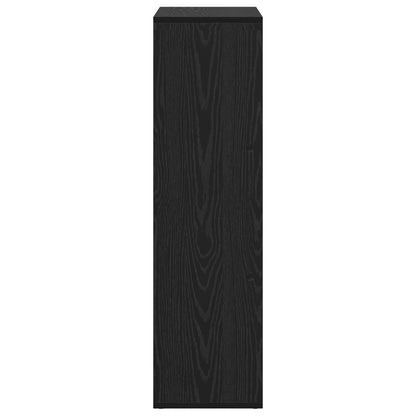 Armadio per Libri Rovere Nero 69,5 x 29 x 103,5 cm | homemem39