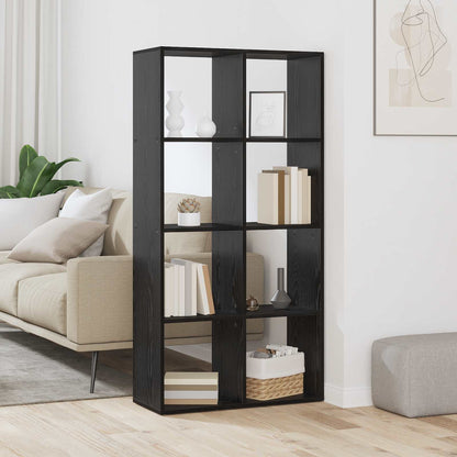 Armadio per Libri Rovere Nero 69,5 x 29 x 137,5 cm | homemem39